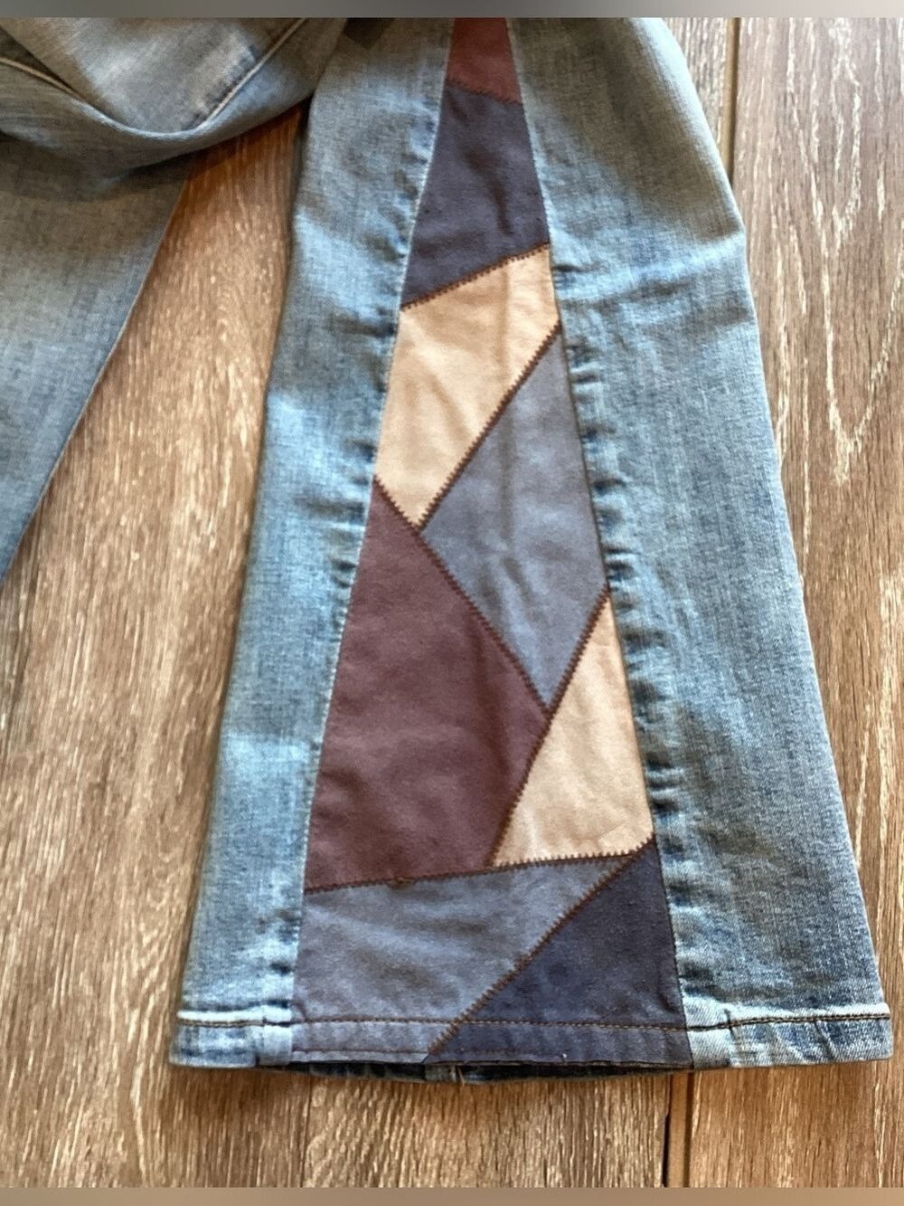 Driftwood Boho Farrah Patchwork Flare Jeans - Picture 8 of 11